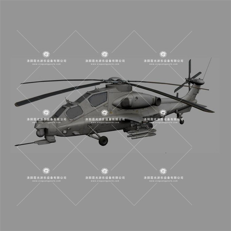 北大镇武装直升机3D模型
